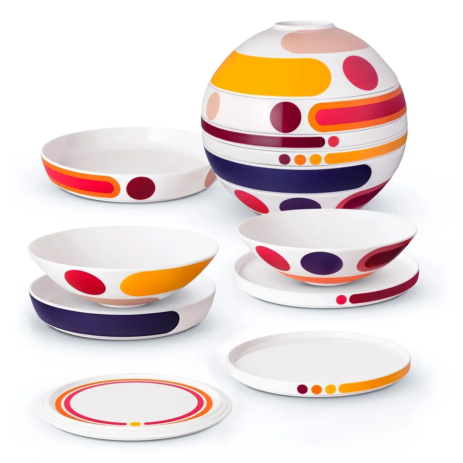 Conjunto de Jantar para 2 Pessoas - La Boule 7 Peças