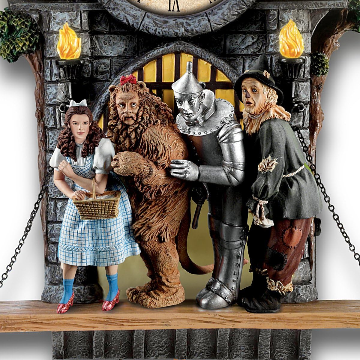 Relógio Cuco Edição Limitada Mágico de Oz – 60 cm de altura, musical e com iluminação especial.