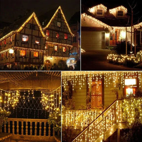 Cortina de Luzes LED Natalinas – Encanto e Magia para sua Casa
