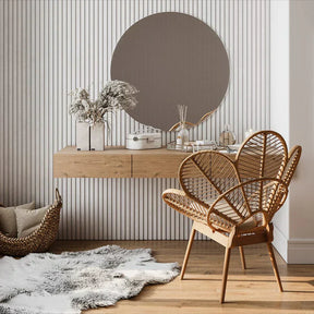 Painel Ripado Laminado de EVA Autocolante Auréon - Sofisticação e Conforto em Cada Detalhe